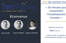Webinaire TerrAgree Investissement forestier
